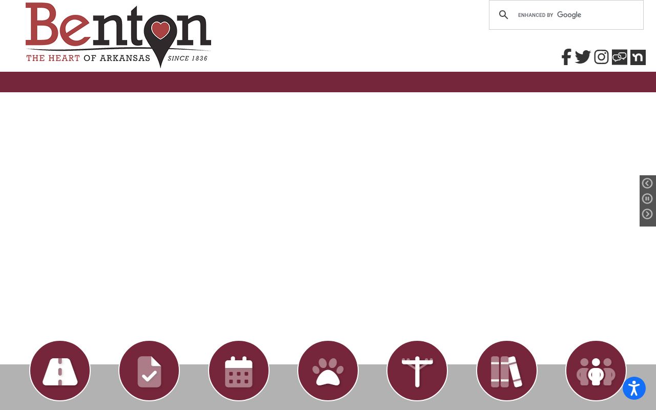 Benton government portal for booking reports