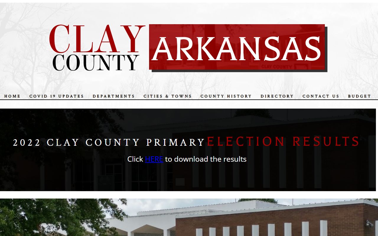 Clay County government portal for Clay County booking reports