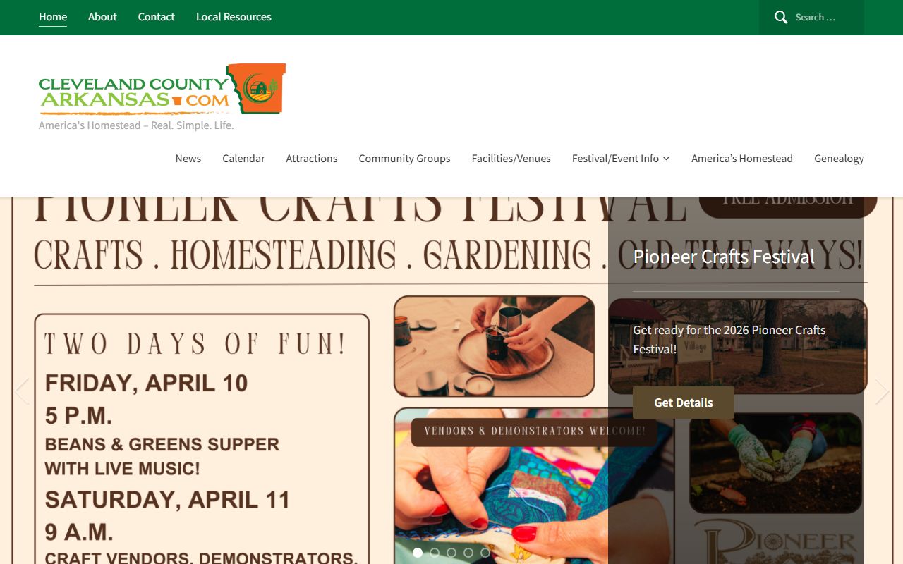 Cleveland County government portal for Cleveland County booking reports