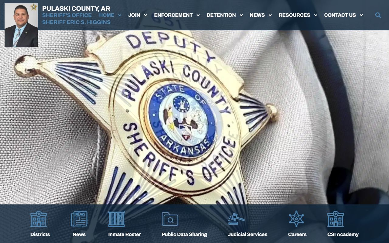 Pulaski County Sheriff Office portal for booking reports