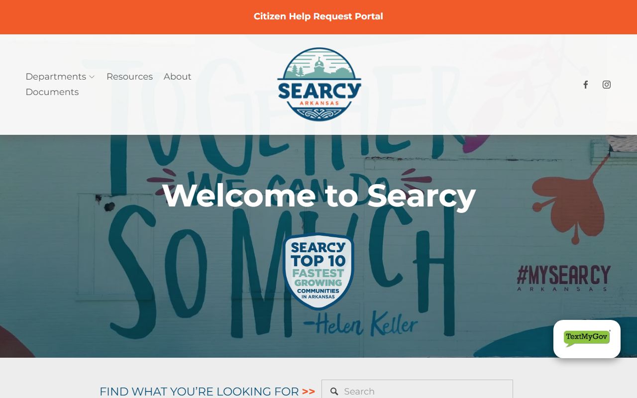 Searcy government portal for booking reports